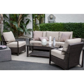 New arrival patio furniture rattan sofa set America style garden sofa