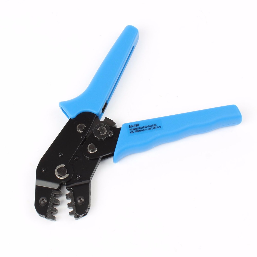 SN-48B MINI EUROP STYLE crimping tool crimping plier 0.5-1.5mm2 multi tool BLUE Crimper 0.1-1.0mm Square dupont crimp tool