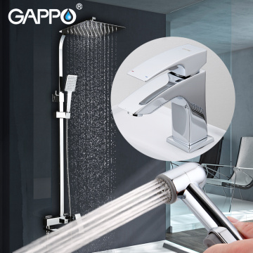 GAPPO shower faucets rainfall shower set bathtub faucet bathroom faucet shower head set Sanitary Ware Suite