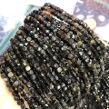 New Fashion Natural Stone Beads Golden Vermiculite Stone 4x4mm Loose Beads for Jewelry Making Necklace DIY Bracelet