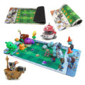 40*90CM Plants vs Zombies Game Plan Map Mouse Pad Play Mat Action Figure Models Fun Launch Ejection Soft Silicone Kids Boys Toys