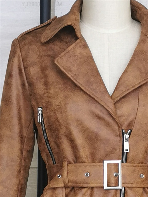 Slim Fit Leather Bomber Biker Short Jacket
