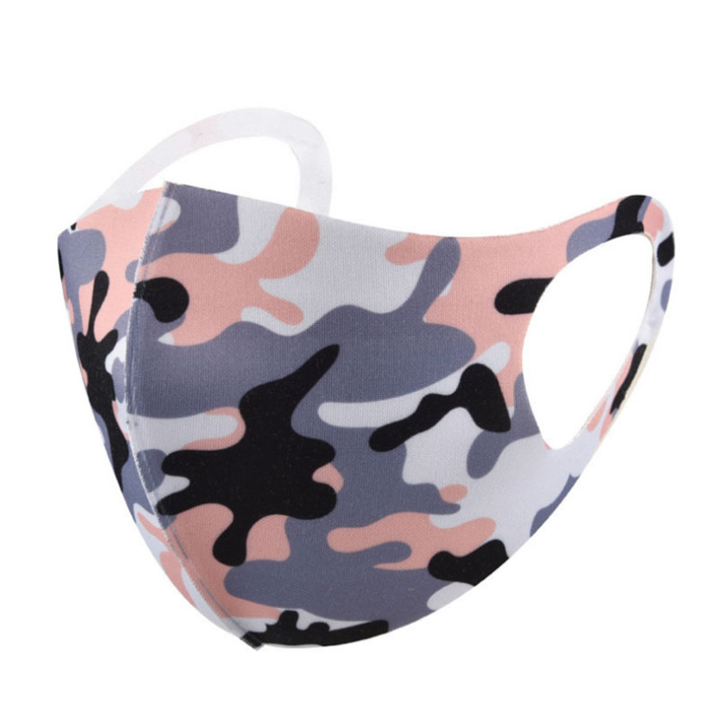 NEW Thin Ice Silk Camouflage Adult Mouth Masks Dust-proof Windproof Face Sun Protection Anti-Fog Keep Warm Breathable Party Mask