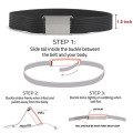 Fashion Men Long Belt Black Aluminum Buckle Knitted Belt Canvas Tactical Belt 1.5 Inch Cinturon Hombre Belt Length