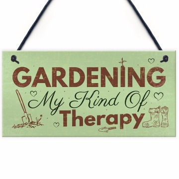 Meijiafei Gardening My Therapy Novelty Hanging Plaque SummerHouse Sign Garden Shed Friendship Sign 10