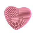 New Silicone Heart-shaped Wash Egg Heart-shaped Egg Brush Makeup Brush Cleaning Tool Cleaner Beauty Brush