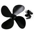 Large Airflow 4-Blade Heat Powered Stove Fan Blades Heat Distribution Stove Fans Blades Gas Wood Log Burners Fireplace Parts