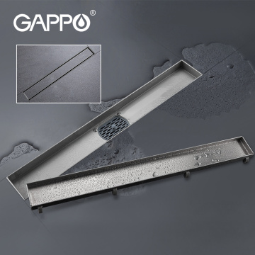 GAPPO Shower drain 304 stainless steel shower floor drain long Linear drainage drain for hotel bathroom kitchen floor
