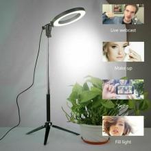 6" Photography LED Selfie Ring Light 20cm Dimmable Camera Phone Ring Lamp With Stand Tripods For Makeup Video Live Studio