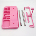 3 Spool Embroidery Thread Stand (Pink Color) Holder Embroidery Quilting Rack Sew Home Sewing Machine