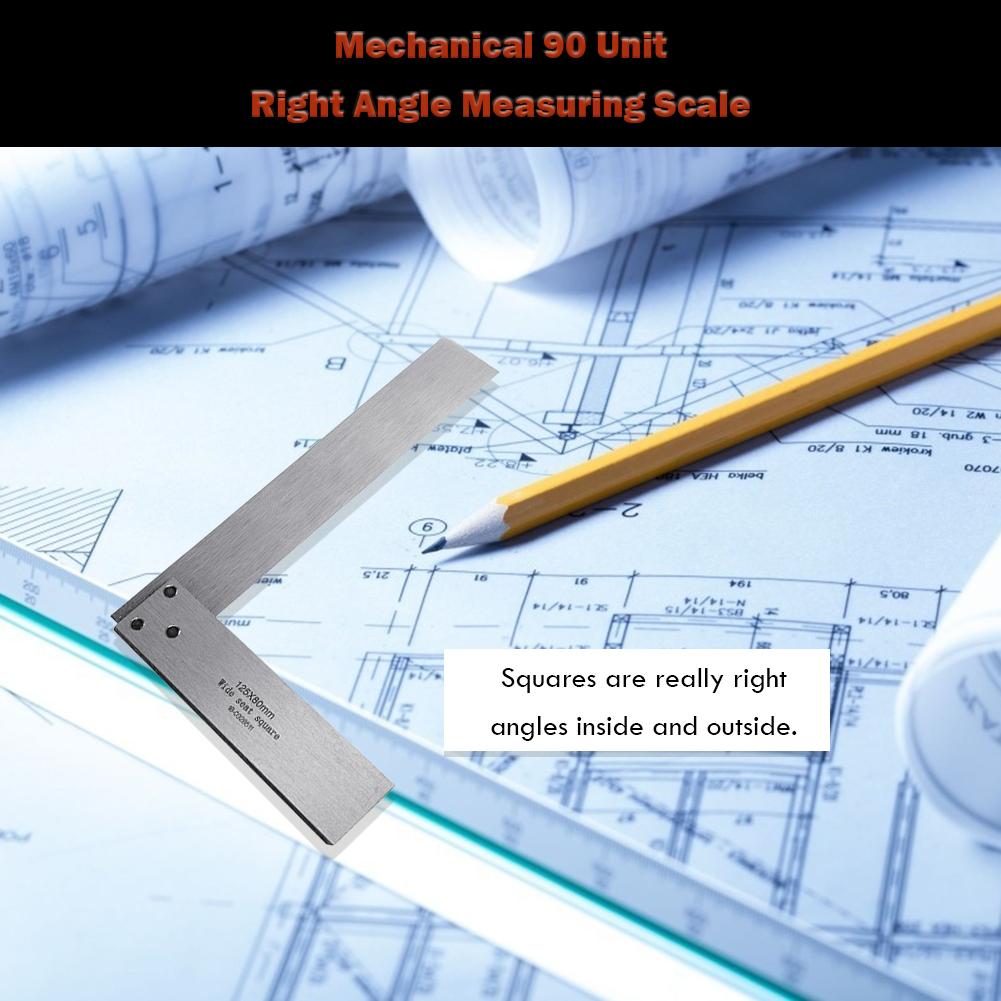 Machinist Square 90 Degree Right Angle Ruler Protractor Carpenter Hardening of Precision Steel for Engineers DIY Auxiliary Tool