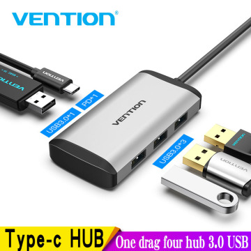 Vention USB hub 3.0 Type c Hub usb c Splitter High Speed Adapter for MacBook Pro Huawei Mate 30 USB-C Splitter Multi usb3.1 Port