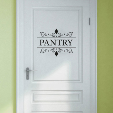 23.8cm*17.2cm Fashion Pantry Door Decals Stickers Glass Door Decal Vinyl Wall Sticker A0035