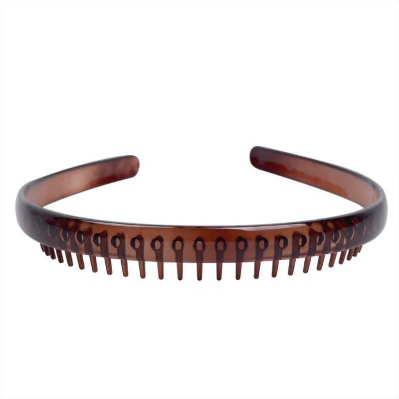3 Colors Resin Fashion Plastic Headband Teeth Comb Acrylic Hairband Hair Hoop Accessory for Women Hair Jewelry Kit
