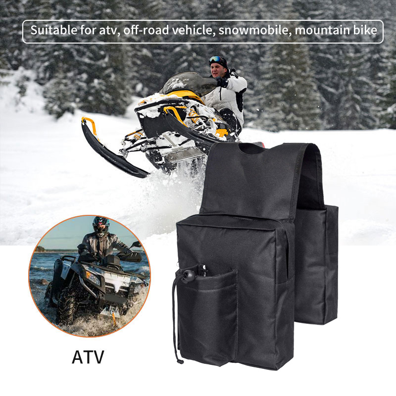 TiOODRE Saddlebags Motorcycle Bags Travel Knight Rider Snowmobile Camouflage For ATV UTV Waterproof 600D Oxford Saddle ATV Bag