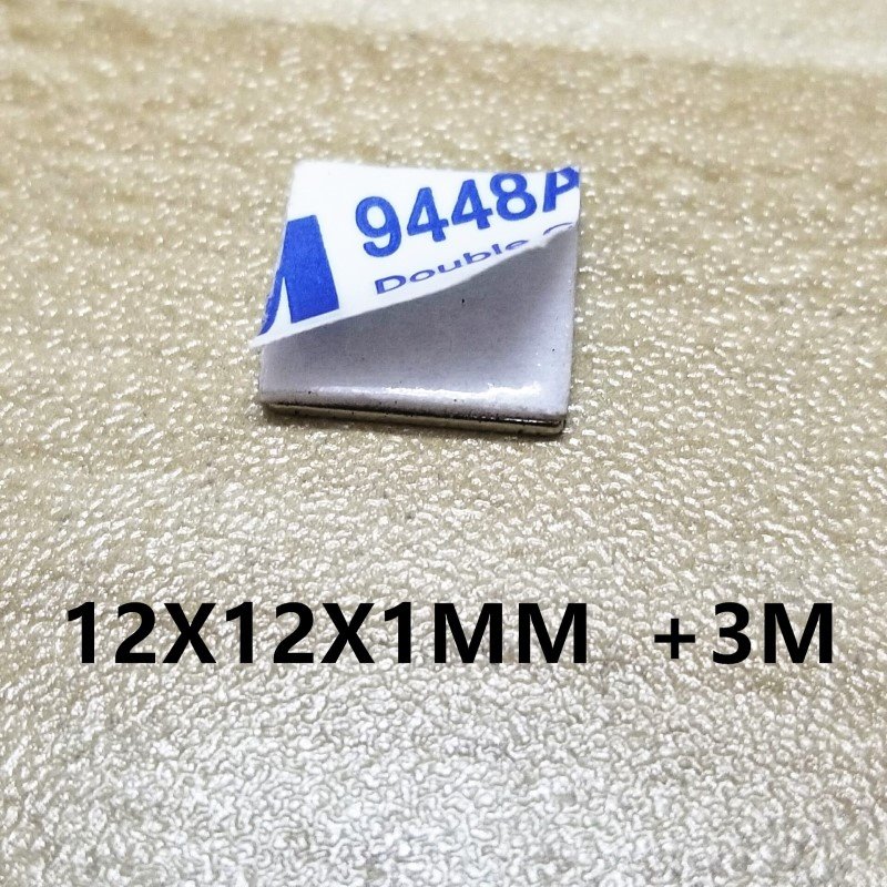 NdFeB Block 12x12x1 Thin Square Magnet Bar Strong Neodymium Permanent Magnets Rare Earth Lifting Magnets N42 12x12x1mm 12mm 1mm