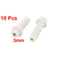 UXCELL 10pcs Hot Sale 3mm Inner Dia Rubber Strain Relief Cord Boot Protector Cable Sleeve White for Aviation Plug Power Tool