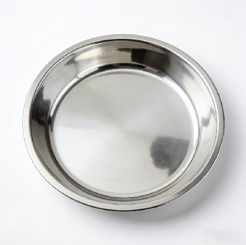 Circular Stainless Steel Shallow Plate