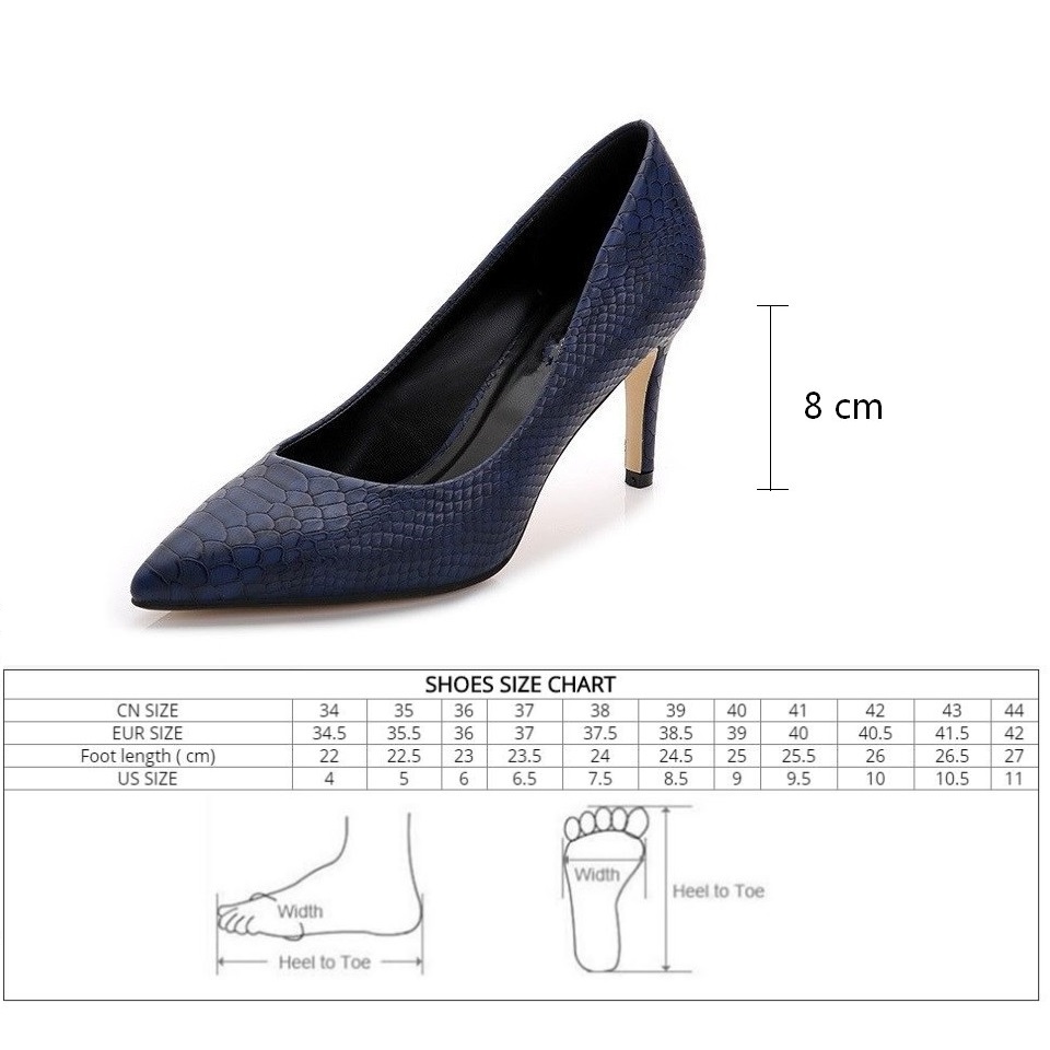 Women Shoes High Heels leather dress pumps shoe Ladies Pointed Toe Elegant Work Blue Pumps Genuine Leather shoes womens Fletiter