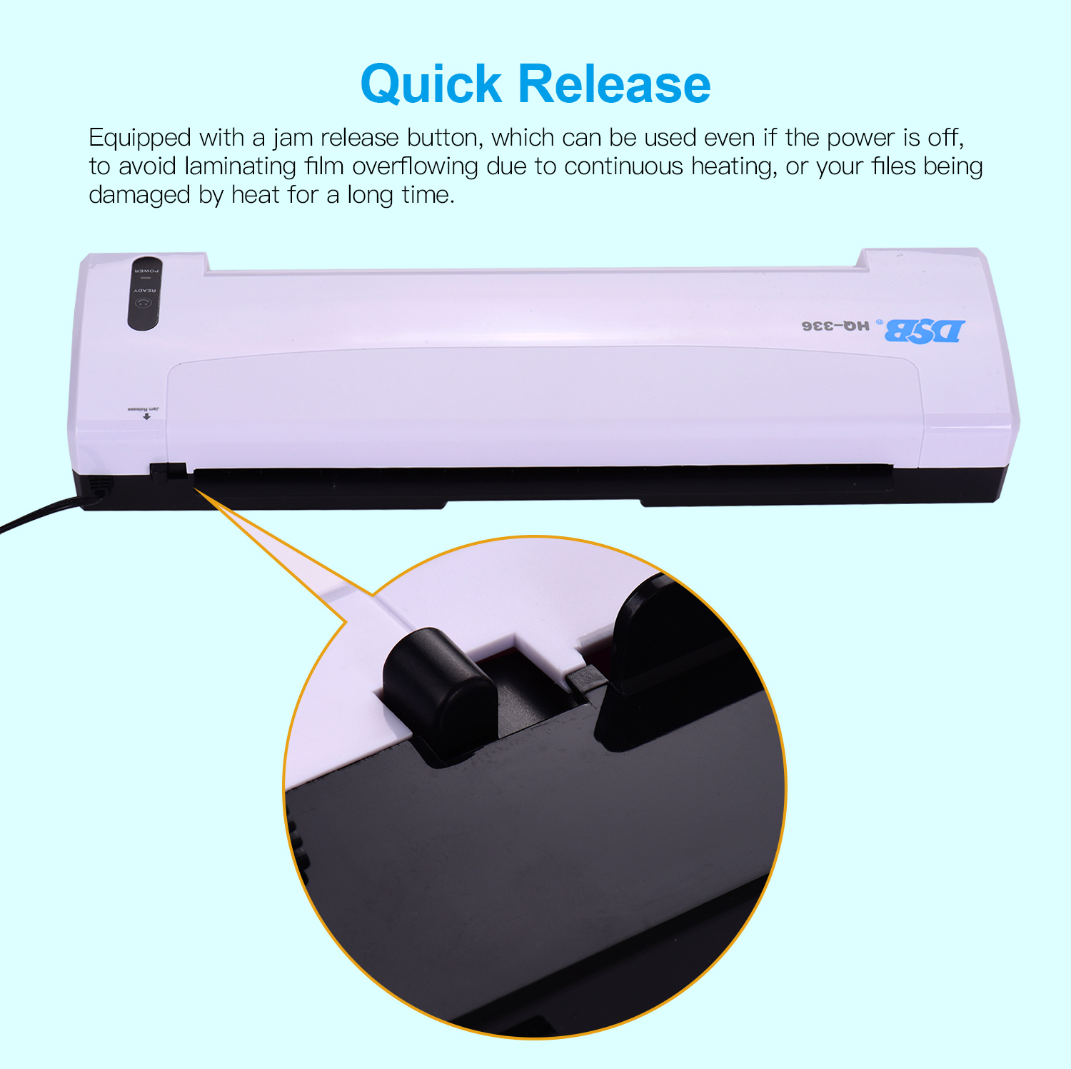 DSB A3 Laminator Photo/Paper Hot Cold Laminating Machine 13 Inch Entry Width 125mic Pouch Thickness with Paper Trimmer Cutter