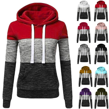 Aesthetic Hoodies Womens Hoodies Sweatshirt Patchwork Ladies Hooded Blouse Pullover Tops Sudadera Mujer толстовка женская