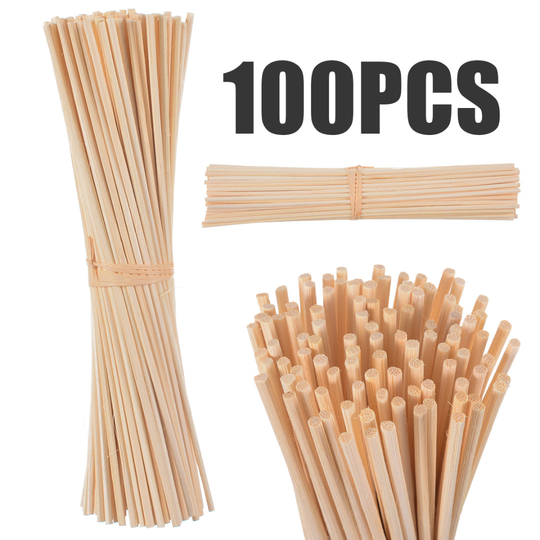 30Pcs/100Pcs Natural Reed Fragrance Aroma Oil Diffuser Rattan Sticks Perfume volatiles For Home Decoration