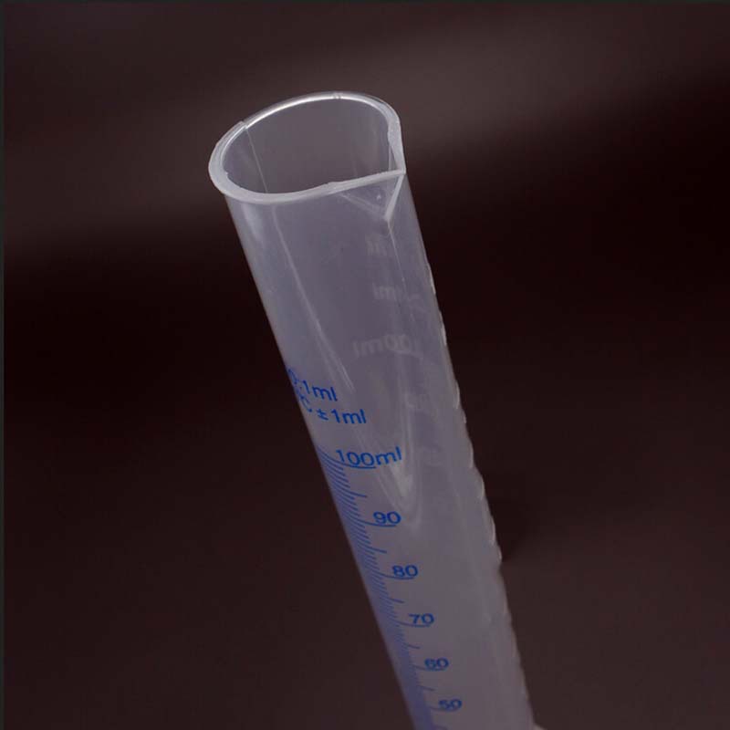 100ml Plastic Measuring Cylinder Graduated Cylinders for Lab Supplies Laboratory Tools