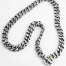 "The Chiseled Chain" Hand-Crafted Silver Necklace