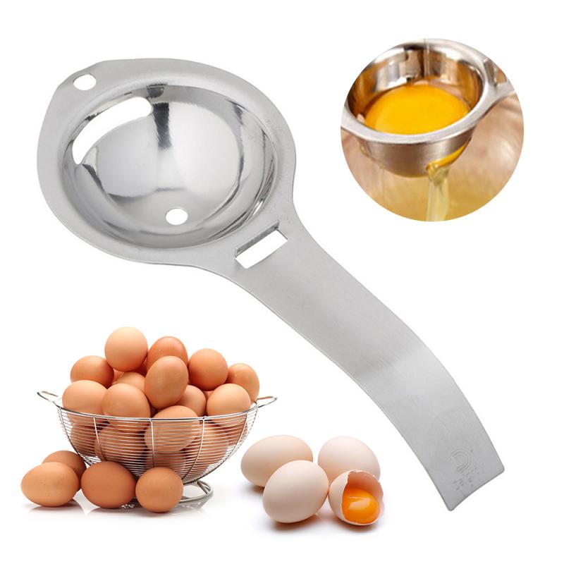 Egg Separator Egg Yolk White Filter Food Grade Egg Divider Stainless Steel Egg Sieve Kitchen Gadget Cook Baking Tool Dropshiping