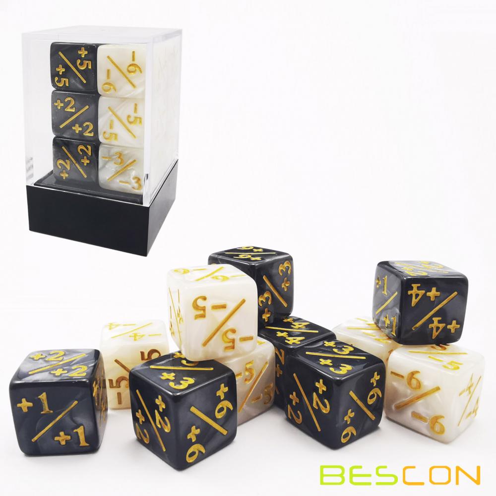 12 Pieces Dice Counters Token Dice D6 Gaming Dice Cube 2