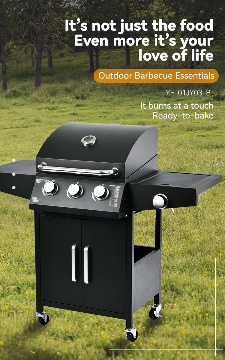 Stainless Steel Built In Gas BBQ Grill