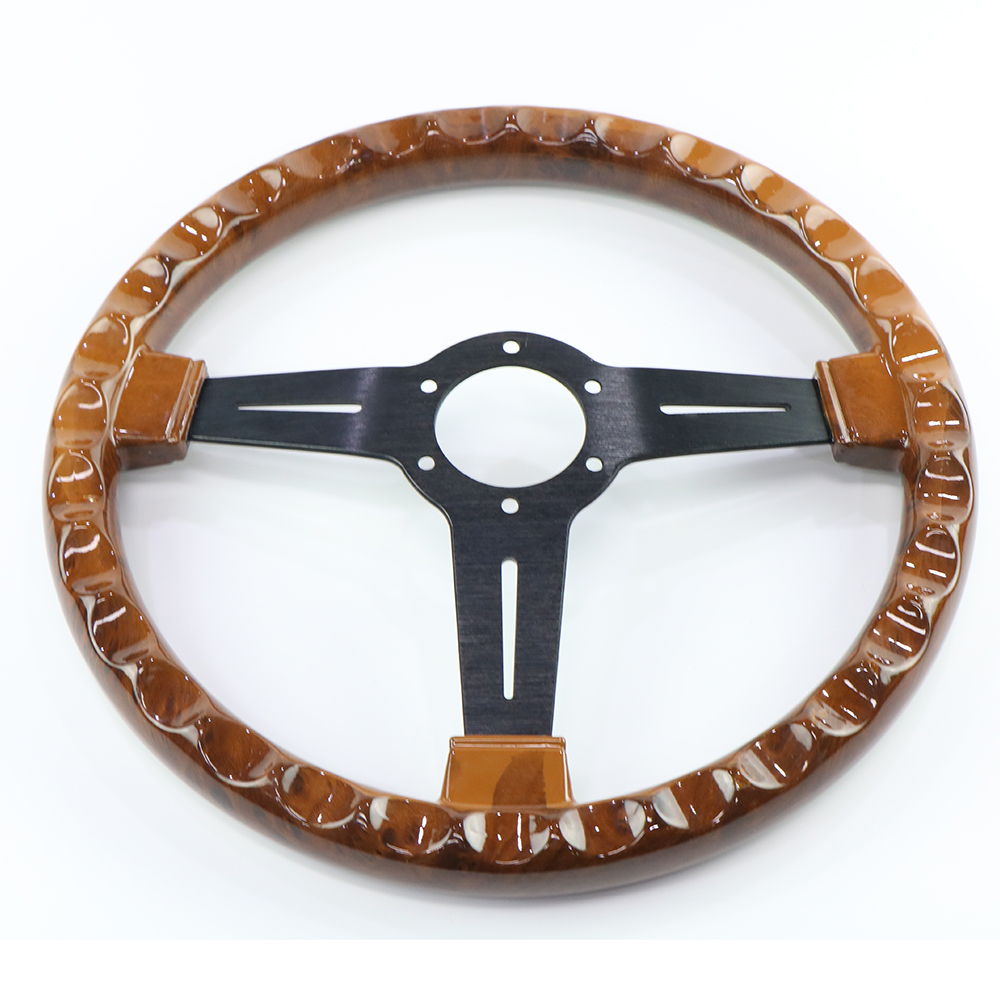 PVC Car Steering Wheel ABS wood 14inch 350mm Auto Racing Drifting Steering wheel with quick release for Audi BMW Honda Toyato