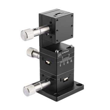 Aluminum Alloy Manual XYZ-Axis Dovetail Groove Stage 25mm