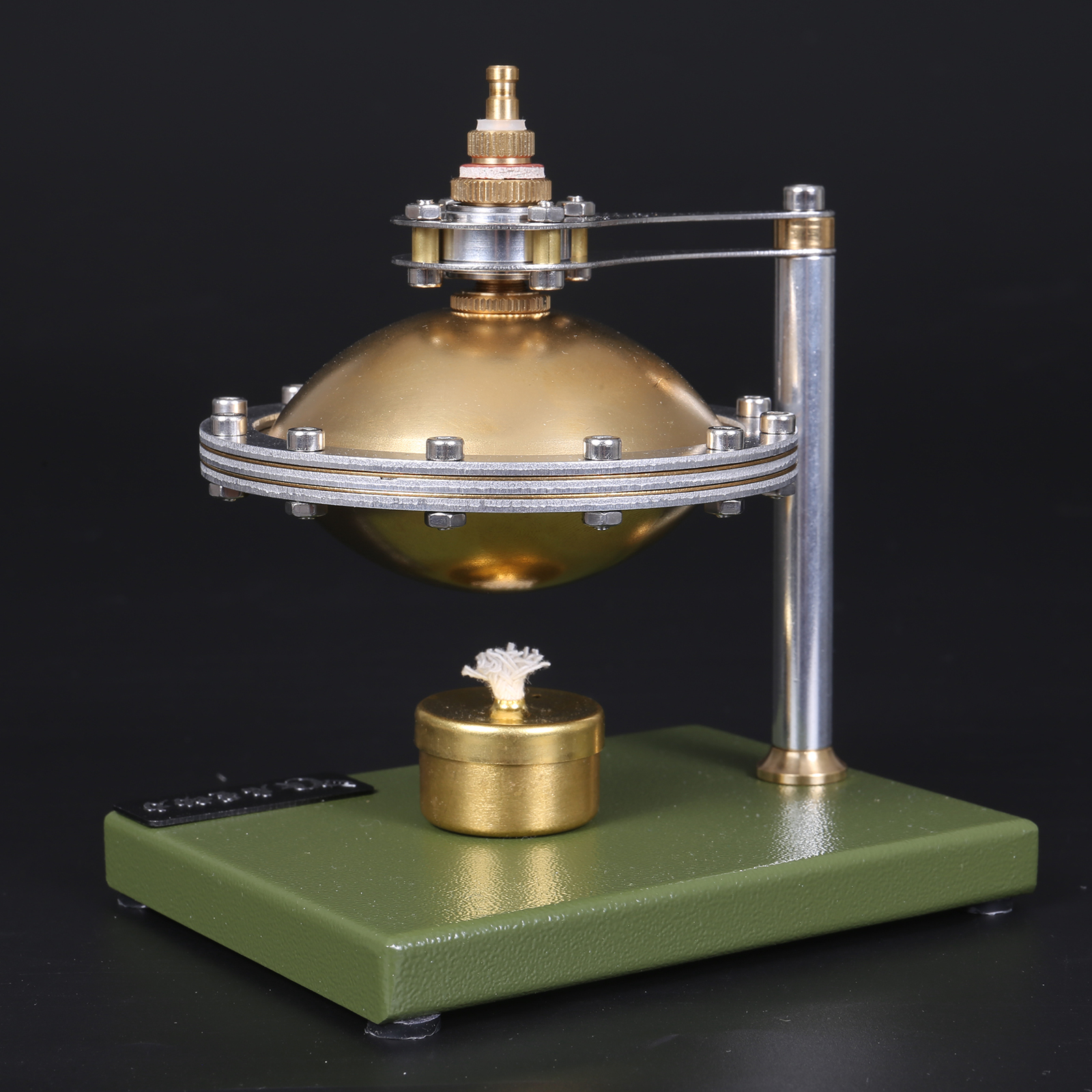 UFO Spin Suspension Hot Air Stirling Engine Motor Steam Heat Electricity Generator Machine Education Model Toy Kits
