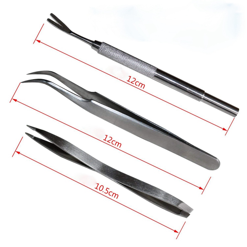 2pcs/Set Pet Dog Flea Remover Tick Removal Tool Stainless Steel Double Head Fork Tweezers Clip Dogs Cat Puppy Supplies