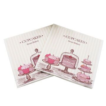 10pcs 33*33cm Cake Cup theme paper napkins serviettes decoupage decorated for wedding party virgin wood tissues
