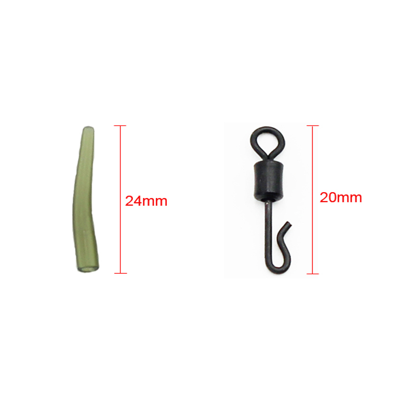 25PCS Carp Fishing Accessories Set for Carp Rigs Material Carp Fishing Tackle box Coarse Fishing Helicopter Chod Hair Rig