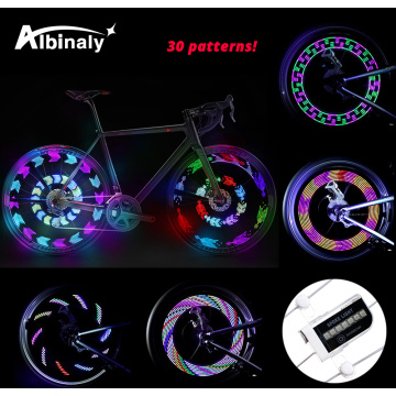 Riding 14LED bicycle light 30 picture hot wheels warning light waterproof decorative spoke lights mountain bike accessories