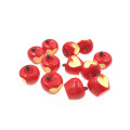 10Pcs Kawaii Flat Back Resin Cabochon Miniature Red Apple Heart DIY Embellishments Accessories Cabochons Flatback Scrapbooking