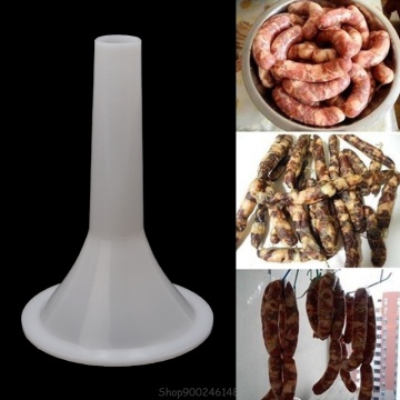 Plastic #32 Size Meat Grinder Sausage Stuffer Tube Horn Funnel For Filling Meat S14 20 Dropship