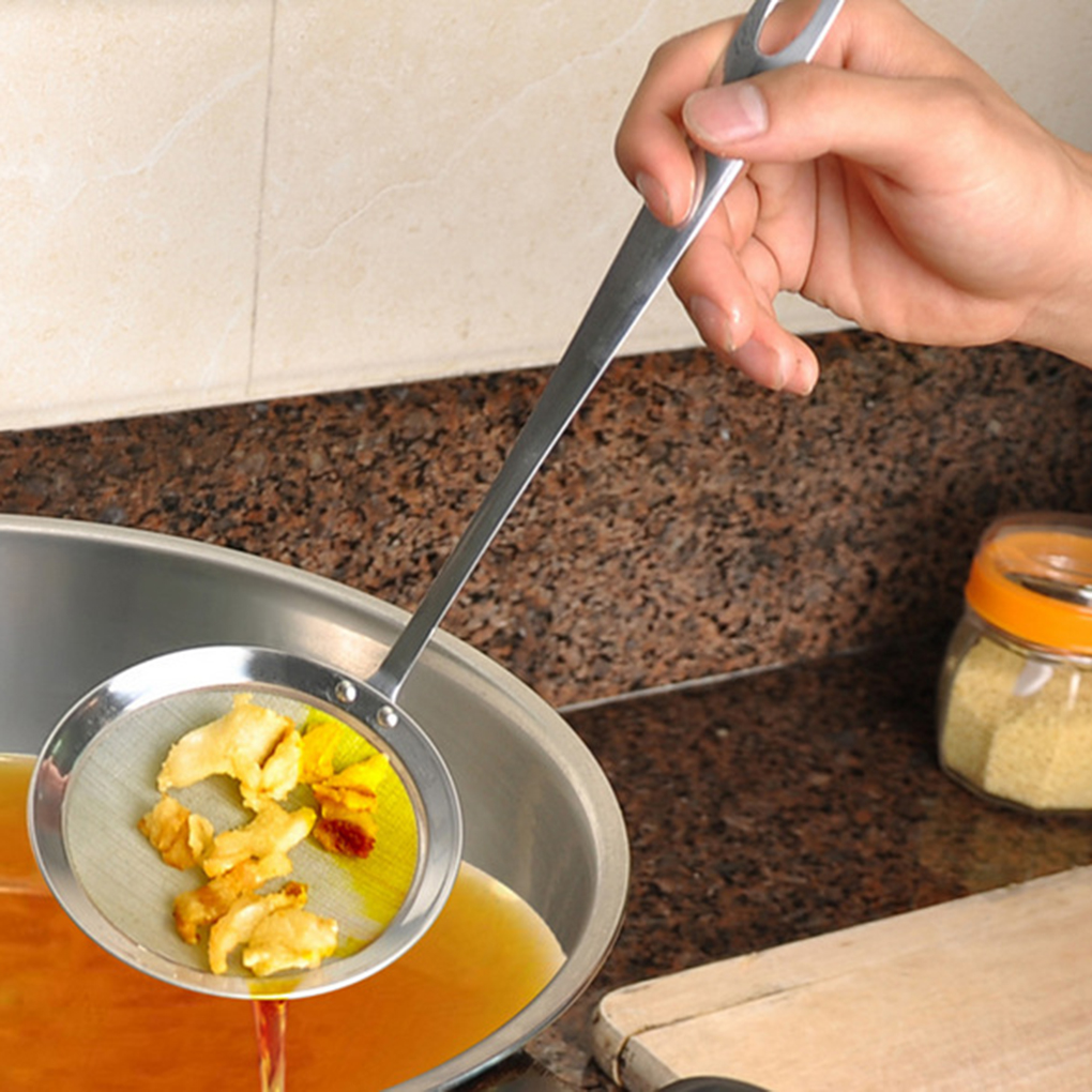 Vegetable Residue Oil Mesh Colander Strainer Kitchen Tools & Gadgets Stainless Steel Mesh Skimmer