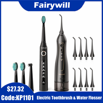 Fairywill 300ml Portable Oral Irrigator USB Rechargeable Dental Water Flosser Jet Irrigator Dental Teeth Cleaner 3 Modes