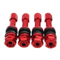 4pcs TR48E Bolt-in Auto Car Tubeless Wheel Tire Valve Stems Dust Caps