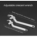 Side hole hook Hook Wrench Adjustable Wrench Square Pin Head Universal Round nut Wrench 35-165mm Spanner Hand Tool Multi Tools