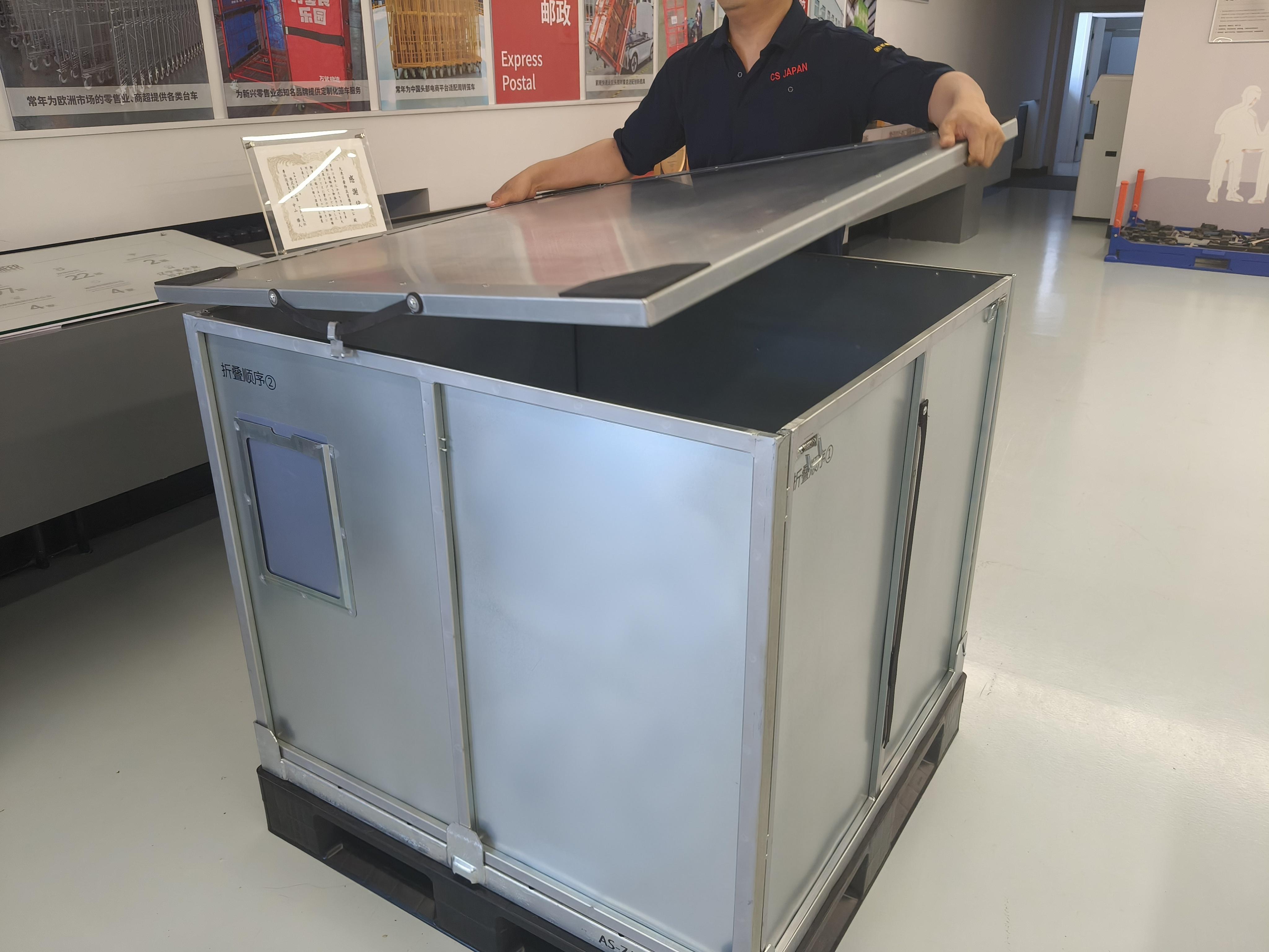 Collapsible Aluminum Pallet Box