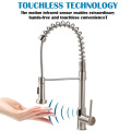 Kitchen Sink Smart Motion Infrared Sensor Faucet Hot Cold Water Mixer Automatic Touchless Crane Deck Mount Smart Sense Faucets