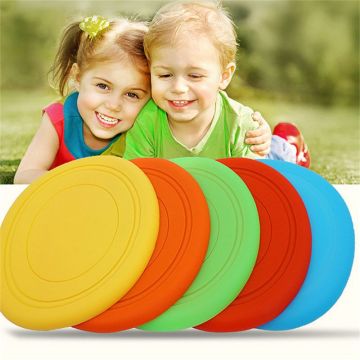 Childs Silicon Flying Disk Throw Catch Discs Color Outdoor Beach Sport Silica Gel Toy Sports