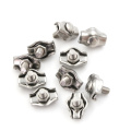Hot! 10Pcs Clips 304 Stainless Steel Wire Rope Simple Grip Cable Clamps Calipers M2 (M3, M4, M5, M6 Are Available Too)