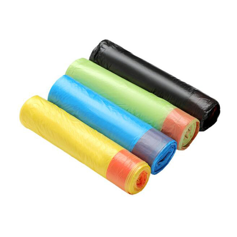 15Pcs/Roll Strong Thicken Plastic Bag Auto Drawstring Trash Bag 20L Kitchen Bedroom Bath Rubbish Garbage Bag