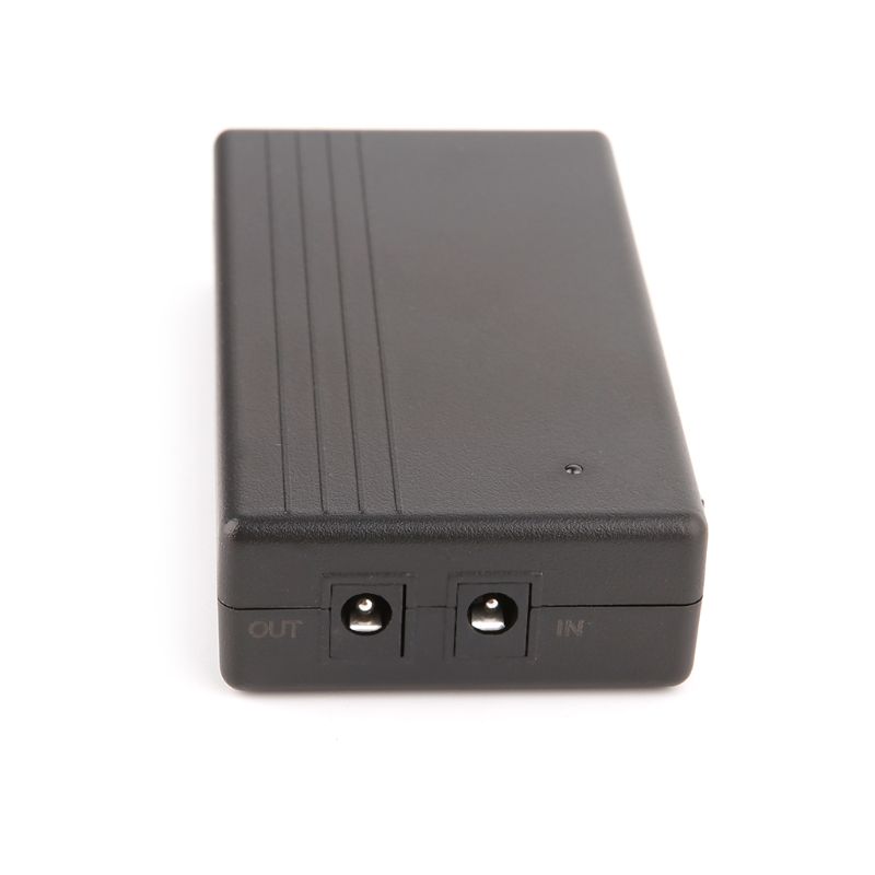 12V2A 22.2W UPS Uninterrupted Backup Power Supply Mini Battery For Camera Router Mini Black
